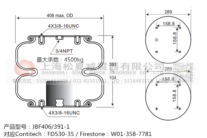 JBF406/391-2橡膠<a href='http://www.yunduoabc.com/' target='_blank'><u>空氣彈簧</u></a>